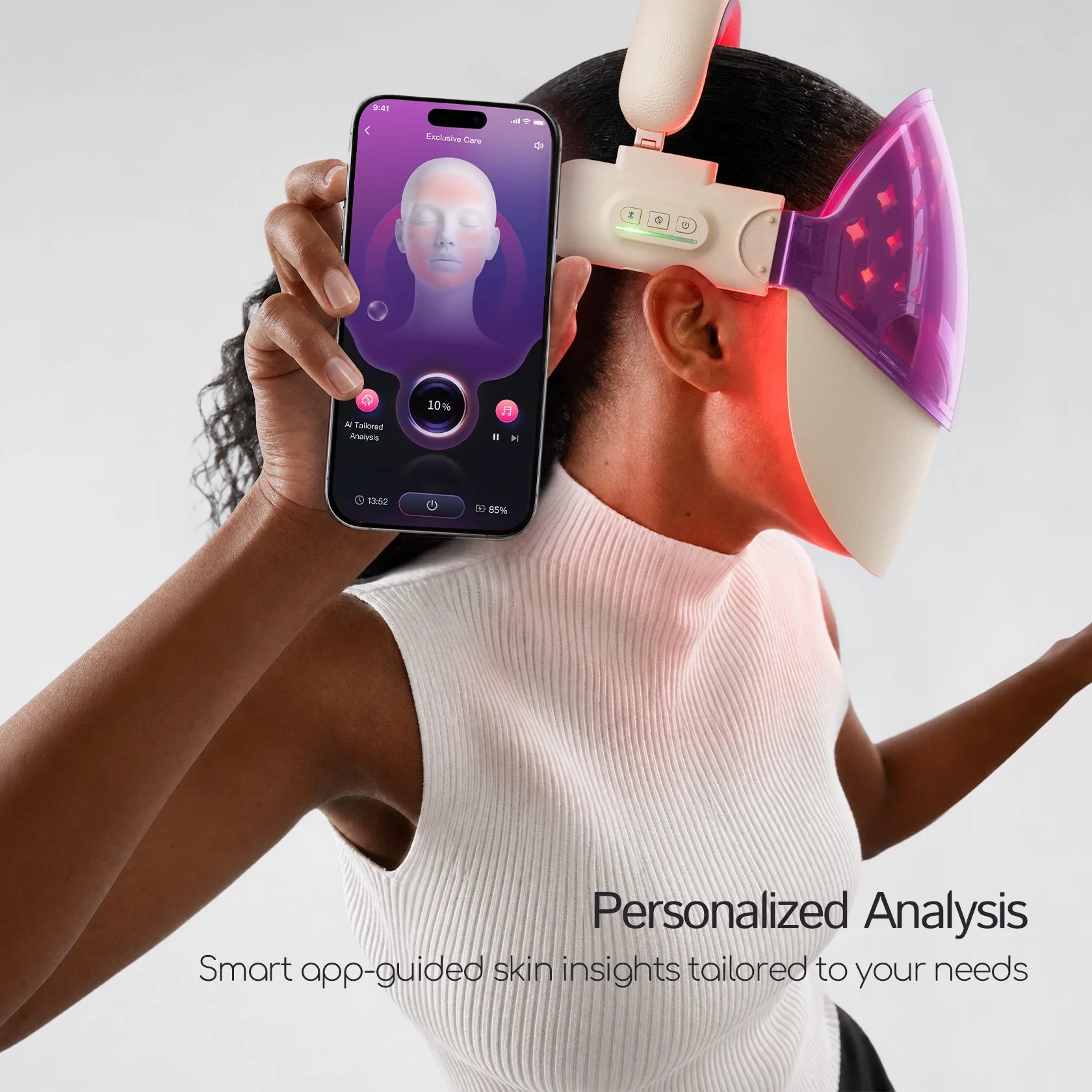 railia Rai-FACE AI Skin Analysis LED Face Mask – Sapphire Edition