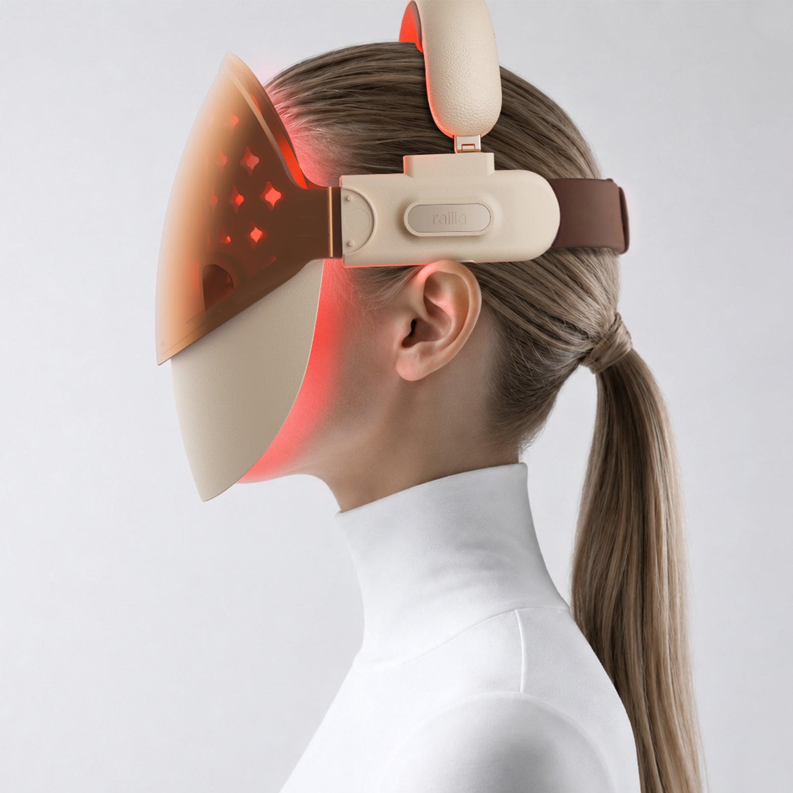 railia AI Skin Analysis LED Face Mask – Gold Edition