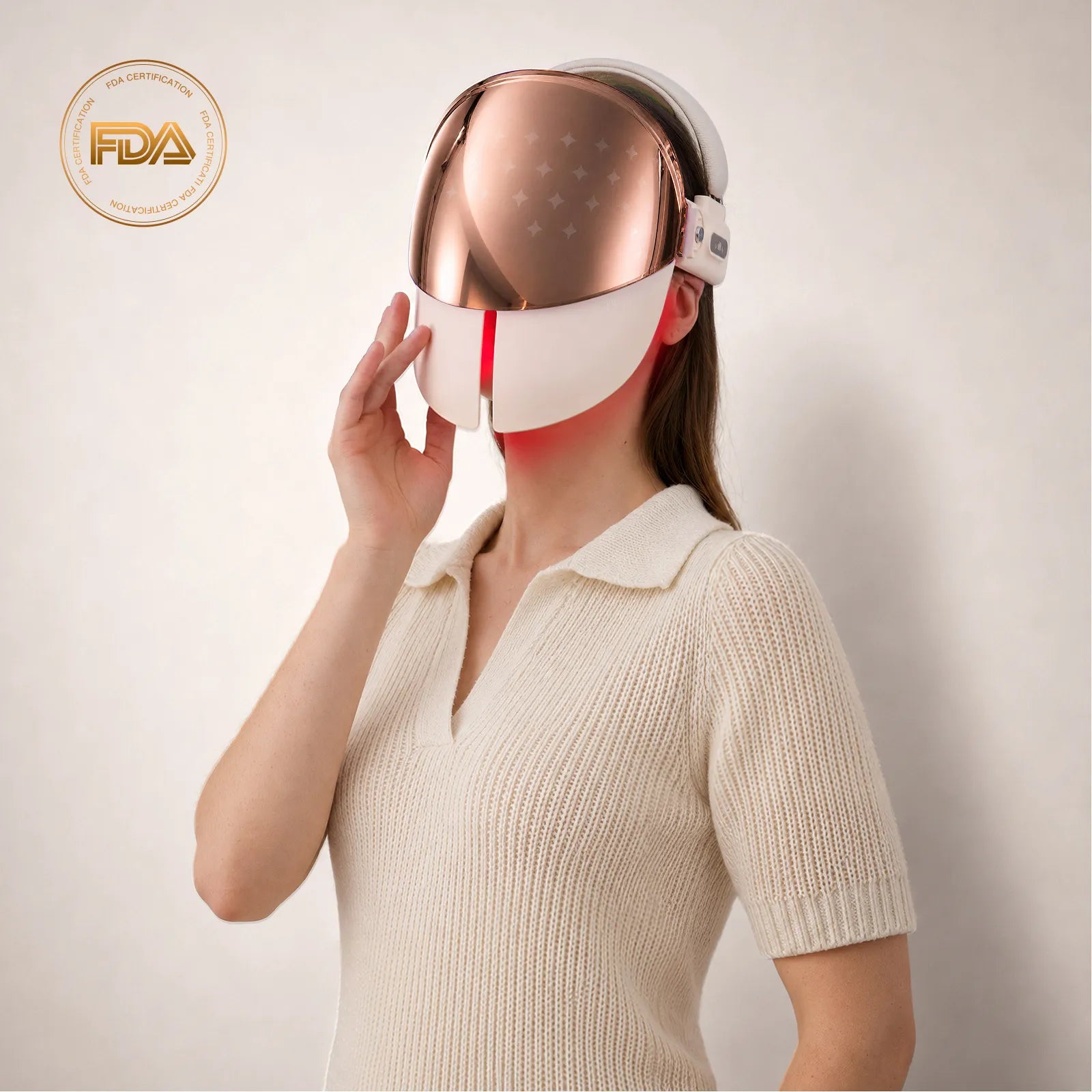 railia Rai-FACE AI Skin Analysis LED Face Mask – Gold Edition