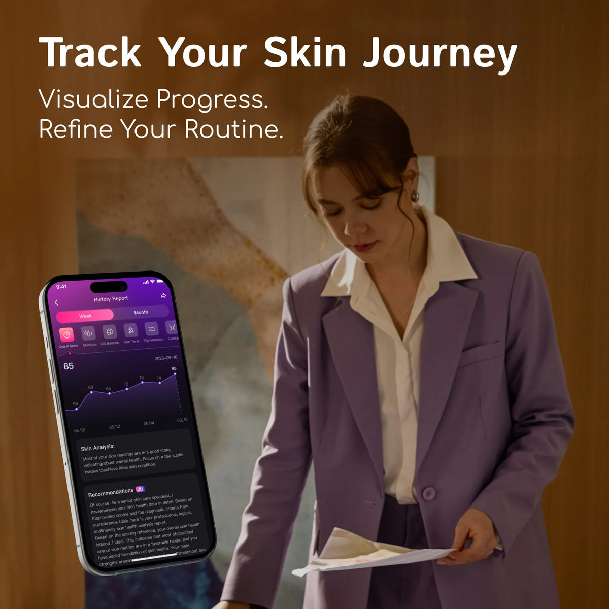 railia Rai-FACE AI Skin Analysis LED Face Mask – Sapphire Edition